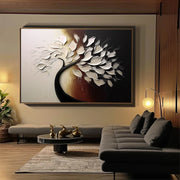 Flower & Tree Abstract Texture  Canvas Art #FT 242