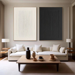 Minimalist Textured Painting Canvas Set of 2 #MM100