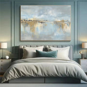 Blue & Green Abstract Wall Art #BG136