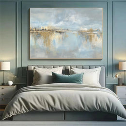 Blue & Green Abstract Wall Art #BG136