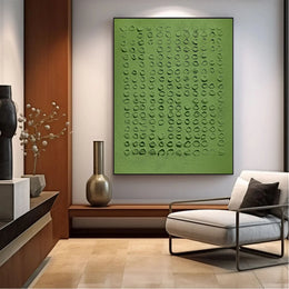 Green Abstract Textured Wall Art #BG129
