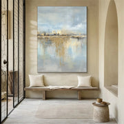 Blue & Green Abstract Wall Art #BG132