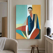 Colorful Abstract Portrait Wall Art #PT017
