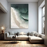 Ocean And Sky Abstract Textured Canvas Art #OS 304
