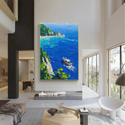 Sea & Sky Abstract Textured Wall Art #MS160