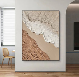 Beige & Brown Abstract #BB141