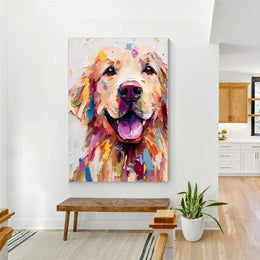 Abstract Animal Dog Wall Art #AL111