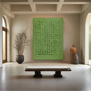 Green Abstract Textured Wall Art #BG129