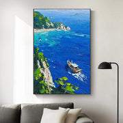 Sea & Sky Abstract Textured Wall Art #MS160