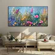 Colorful Flower Abstract Textured Wall Art #ML064