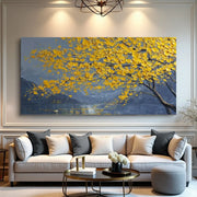 Flower & Tree Abstract Texture Canvas Art #FT 274