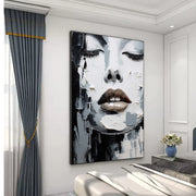 Abstract Portrait Texture Wall Art #PT003