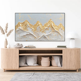 Mountain Landscape Abstract Textured Wall Art #MM198