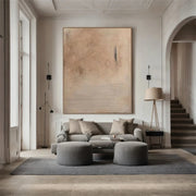 Beige & Brown Abstract Wall Art #BB175