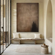 Beige and Brown Abstract Tranquility #WS521