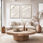 Plaster Art Minimalist Textured Paintings Set of 2 #MM277