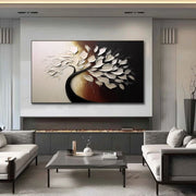 Flower & Tree Abstract Texture  Canvas Art #FT 242