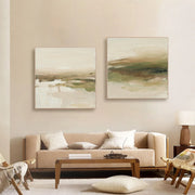 Abstract Textured Square Set of 2 Wall Art #AB 535