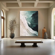 Ocean And Sky Abstract Textured Canvas Art #OS 302