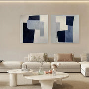 Abstract Square Set of 2 Wall Art #AB 496