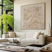 Beige & Brown Abstract #BB122