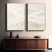 Plaster Art Minimalist Textured Paintings Set of 2 #MM187