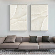Plaster Art Minimalist Textured Paintings Set of 2 #MM057