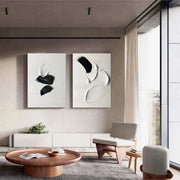 Minimalist Textured Painting Canvas Set of 2 #MM143