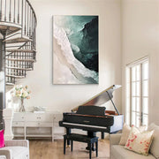 Ocean And Sky Abstract Textured Canvas Art #OS 302