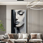 Abstract Portrait Texture Wall Art #PT004