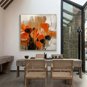 Flower And Tree Abstract Canvas Art #FT 240