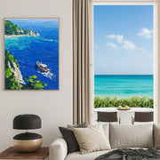 Sea & Sky Abstract Textured Wall Art #MS160