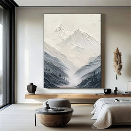 Minimalistic Mountain Textured Art #MM222