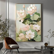 Flower And Tree Abstract  Canvas Art #FT 217