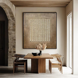 Beige & Brown Abstract #BB137