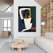 Abstract Portrait Colorful Painting #AP028