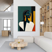 Abstract Portrait Colorful Painting #AP029