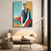 Colorful Abstract Portrait Wall Art #PT017