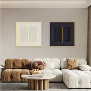 Beige & Black Wabi Sabi Square Set of 2 Wall Art  #WS317