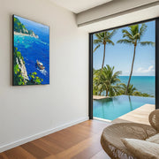 Sea & Sky Abstract Textured Wall Art #MS160