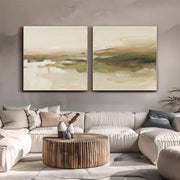 Abstract Textured Square Set of 2 Wall Art #AB 535