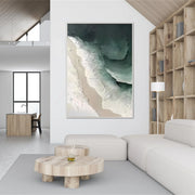 Ocean And Sky Abstract Textured Canvas Art #OS 304