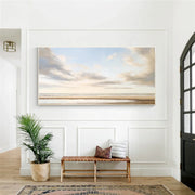 Ocean And Sky Abstract Canvas Art #OS 281