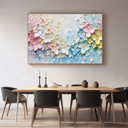 Colorful Flower & Tree Abstract Textured Wall Art #ML088