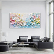 Colorful Flower & Tree Abstract Textured Wall Art #ML088