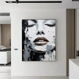 Abstract Portrait Texture Wall Art #PT003