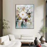 Flower And Tree Abstract Texture  Canvas Art #FT 222