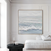 Ocean And Sky Abstract Textured Canvas Art #OS 291