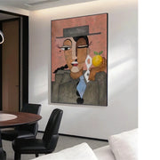 Abstract Portrait Colorful Painting #AP040