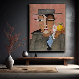 Abstract Portrait Colorful Painting #AP040